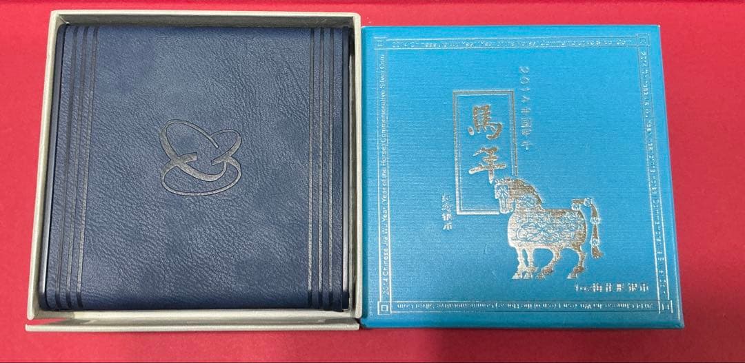 中国 2014年 馬年 銀貨 1オンス 10元保証書・純正ケース付未使用・極美品