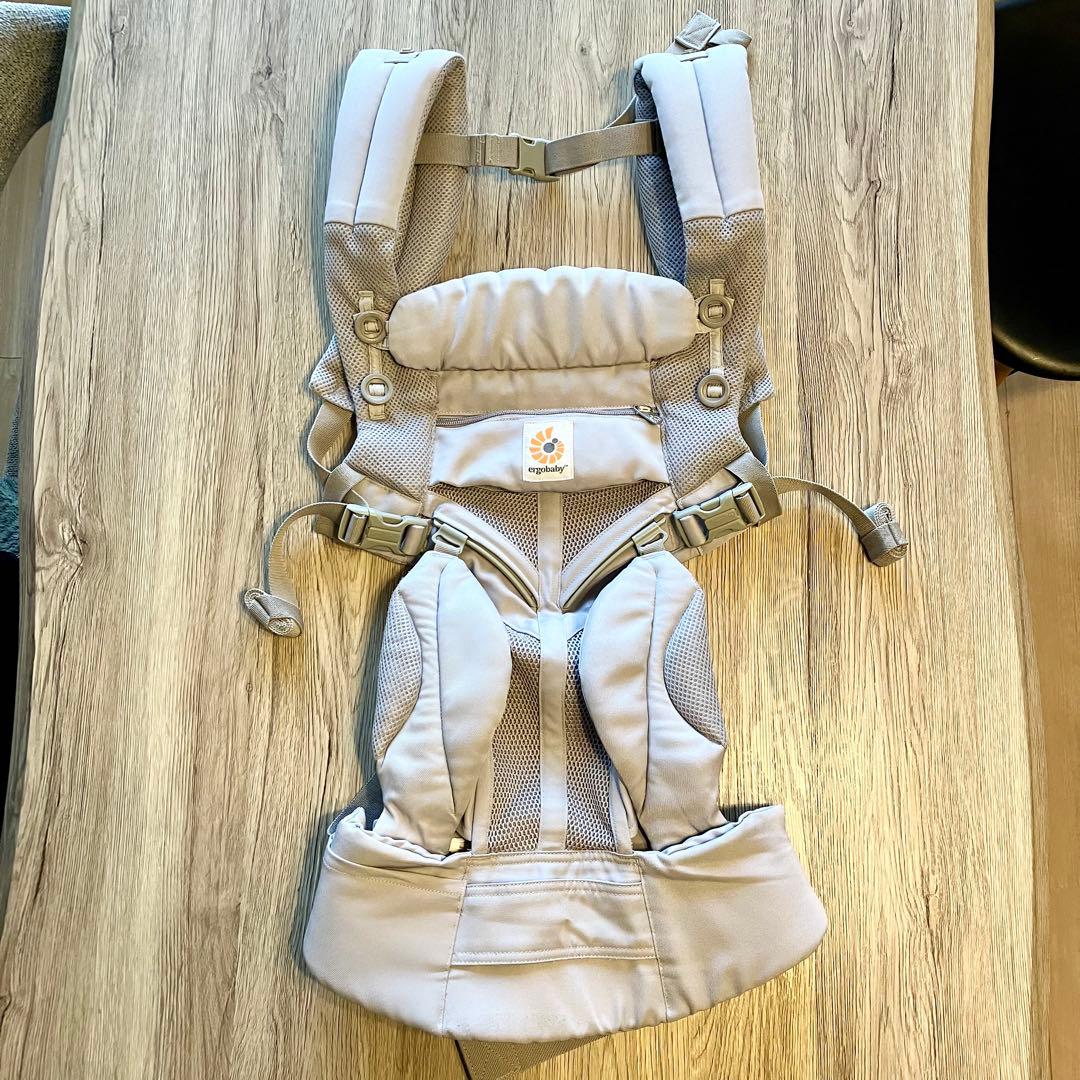 【美品】ergobaby エルゴベビー オムニ360 抱っこ紐 パールグレー