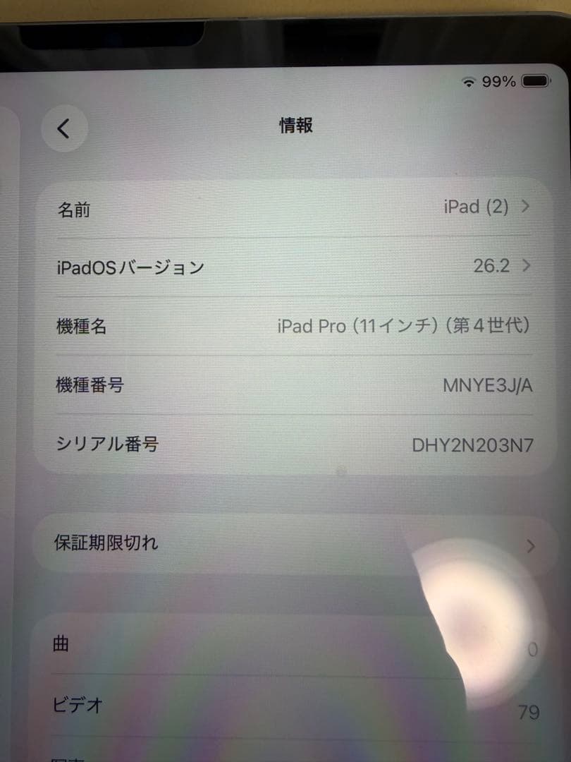 極上iPad Pro11インチ 第4世代256GB wifi+cellular