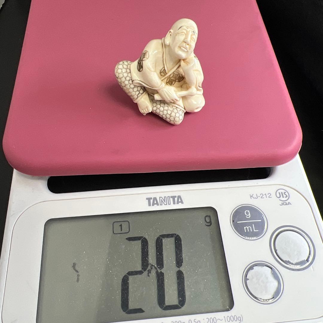 専用　極上人物根付　20g 東Y8-0306☆2F