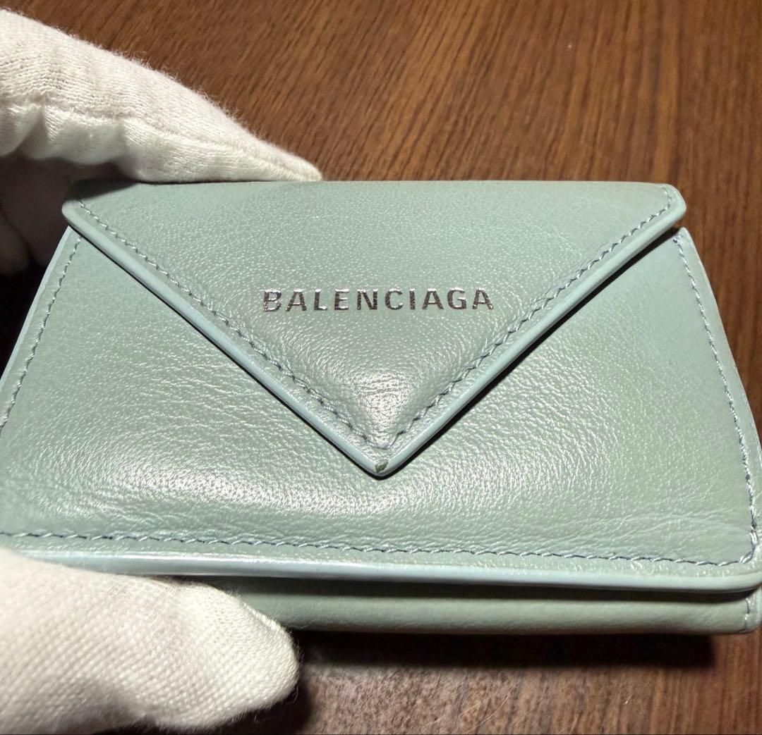 BALENCIAGA Bleu Gris 三つ折り財布