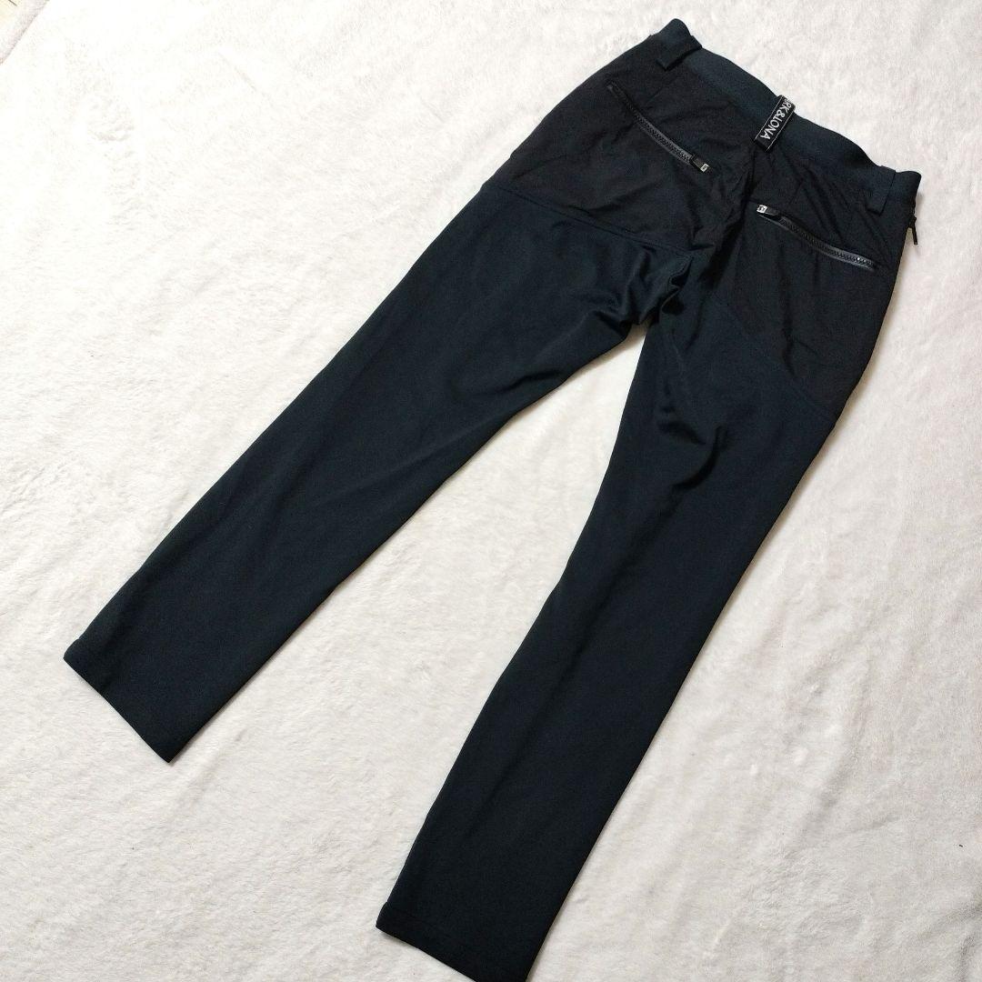 極美品✨️マークアンドロナ　近年モデル　ストレッチ切替パンツ　ロゴ　ブラック