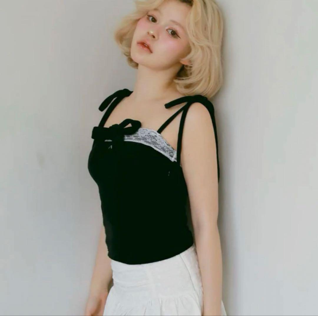 トップス ANDMARY jemma ribbon camisole