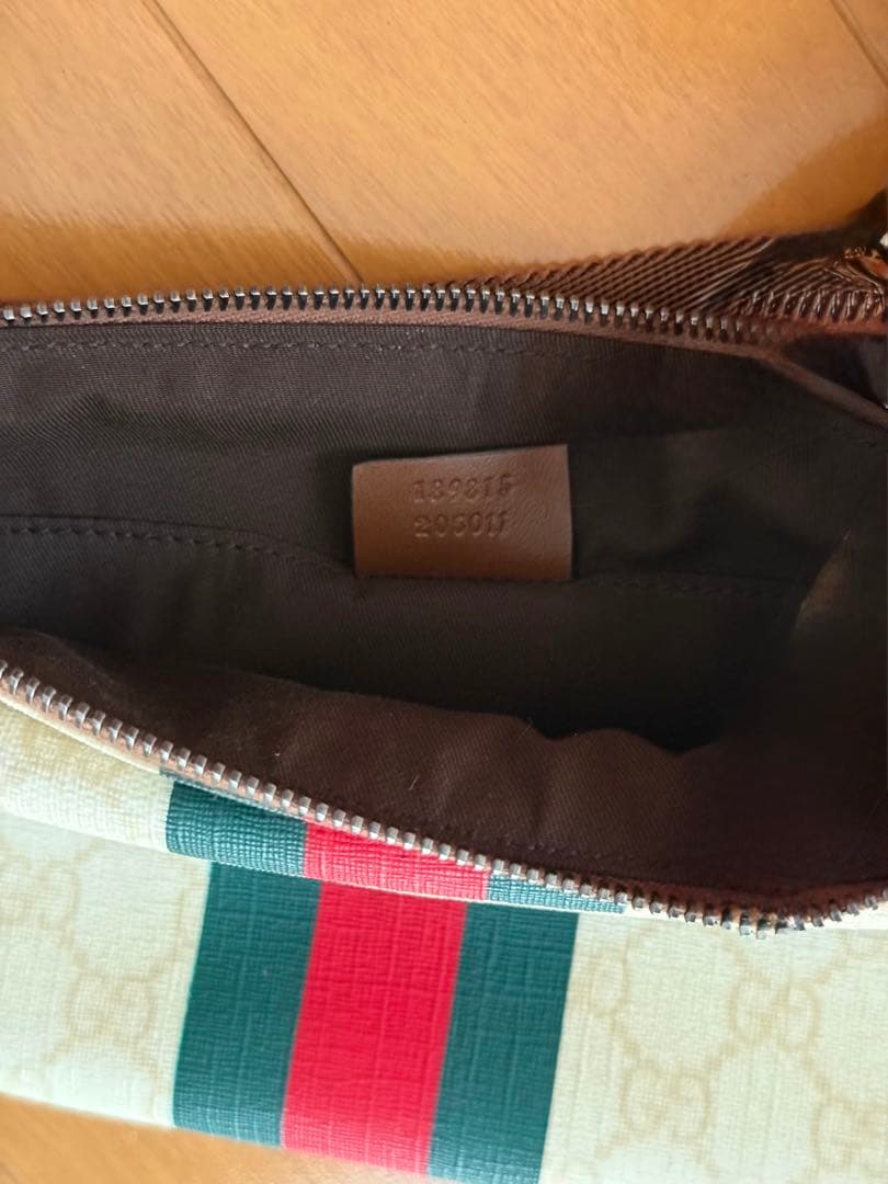 GUCCI GGプラス シェリーライン ウエストポーチ ボディバッグ