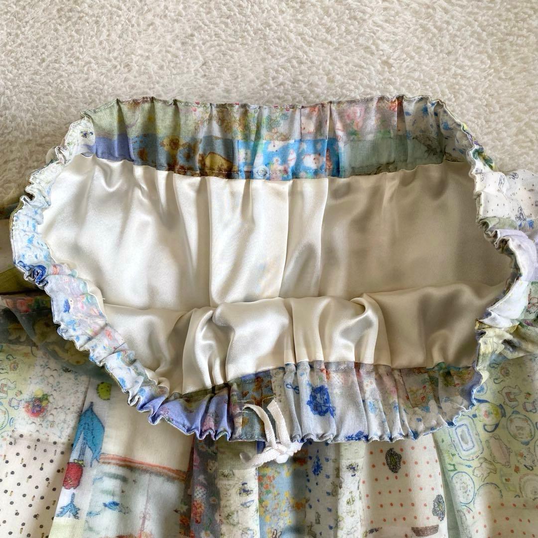 【美品】 フランシュリッペ　大きいサイズ　パッチワーク　ロングスカート　総柄