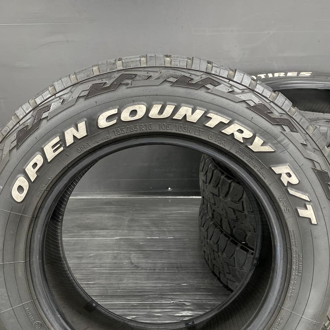 中古TOYOオープンカントリーR/T 4本セット185/85R16LT ジムニー