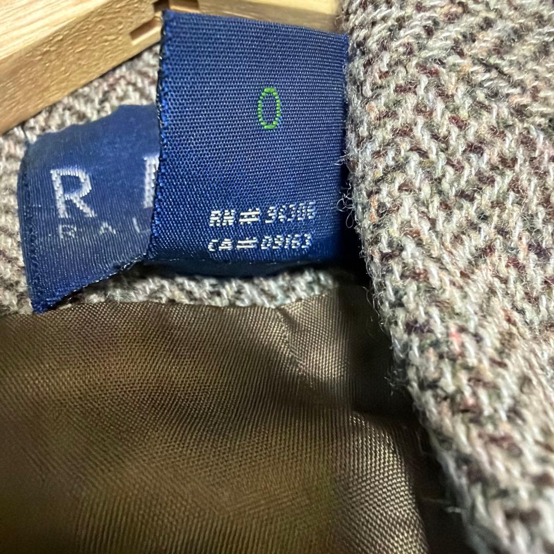 ラルフローレン テーラードジャケット　ヘリンボーン　ブラウン　大きいサイズ