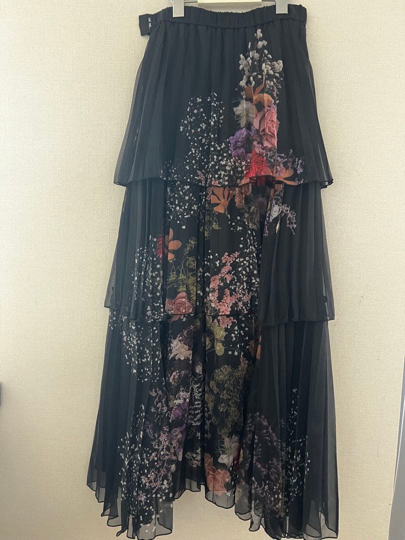 スカート Ameri UND DARIA TIERED PLEATS SKIRT M