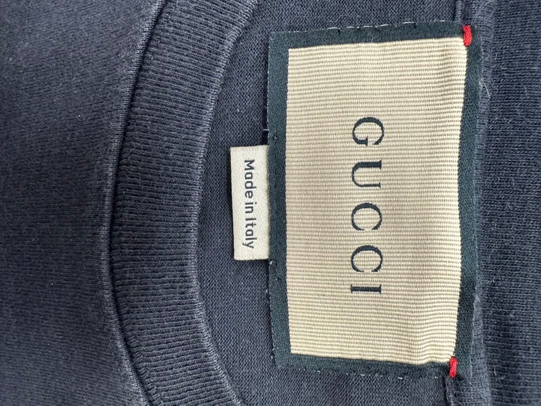 GUCCI ロゴプリント ブラック Tシャツ XS