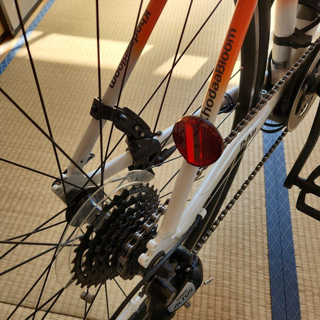 く*の様 オレンジ 電動アシスト自転車 シティタイプ