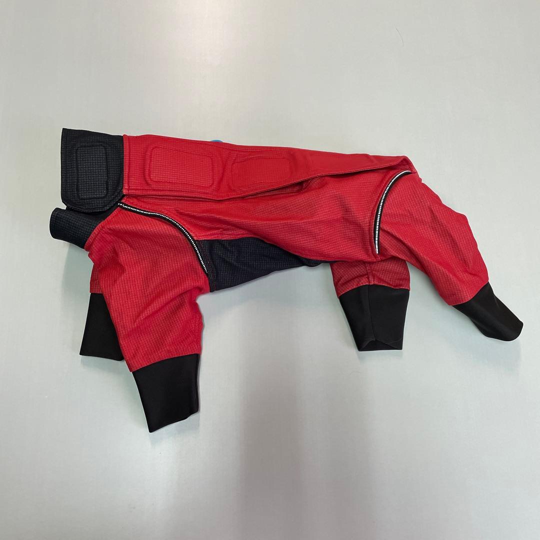 ALPHAICON レッド犬用フルボディスーツSサイズ