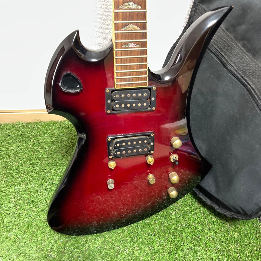B.C.Rich エレキギター レッド ギターケース付き