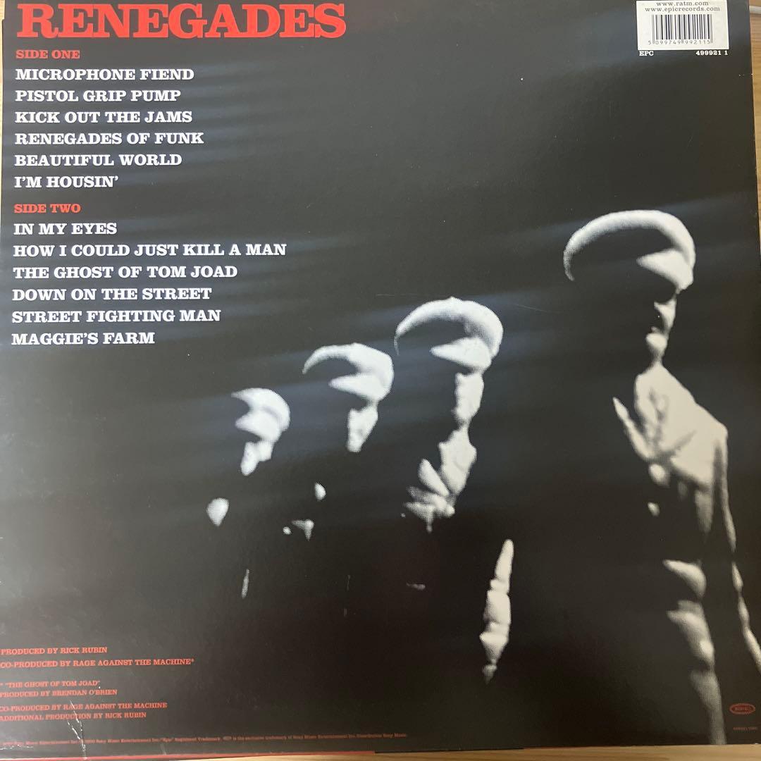 Rage Against The Machine「Renegades」　レコード