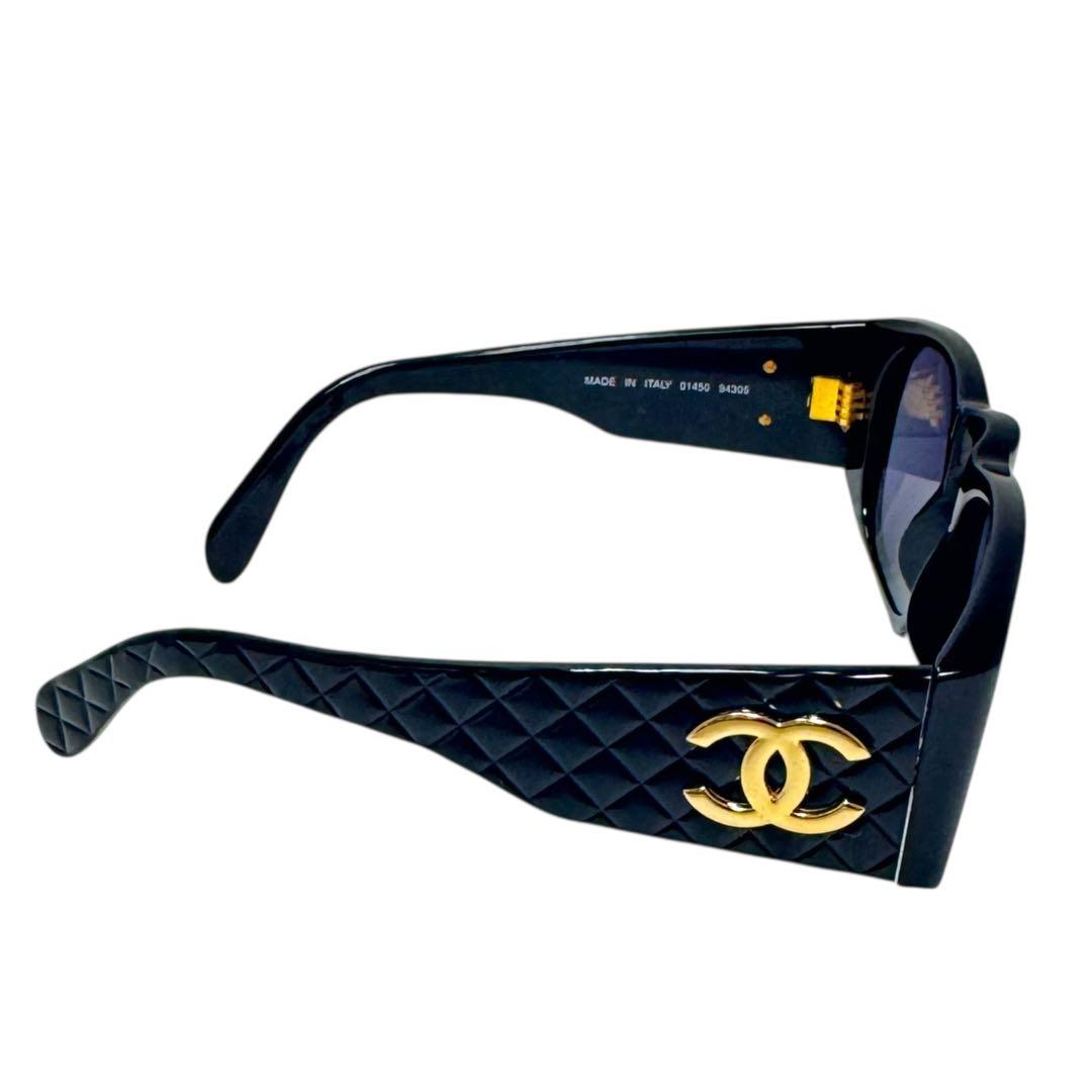 CHANEL シャネル サングラス マトラッセ ココマーク ゴールド ブラック