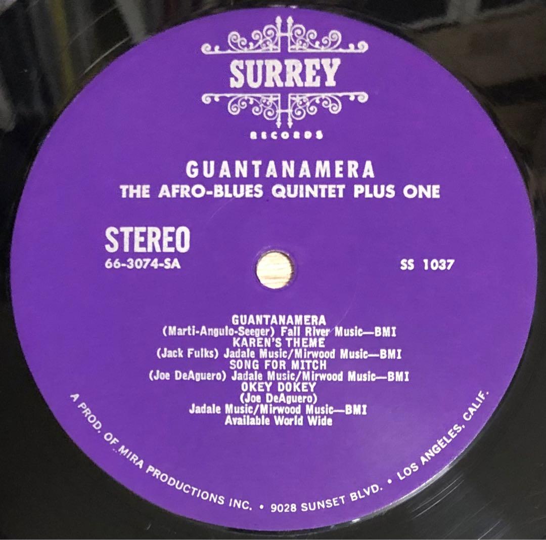 洋楽 Afro Blues Quintet Plus One Guantanamera