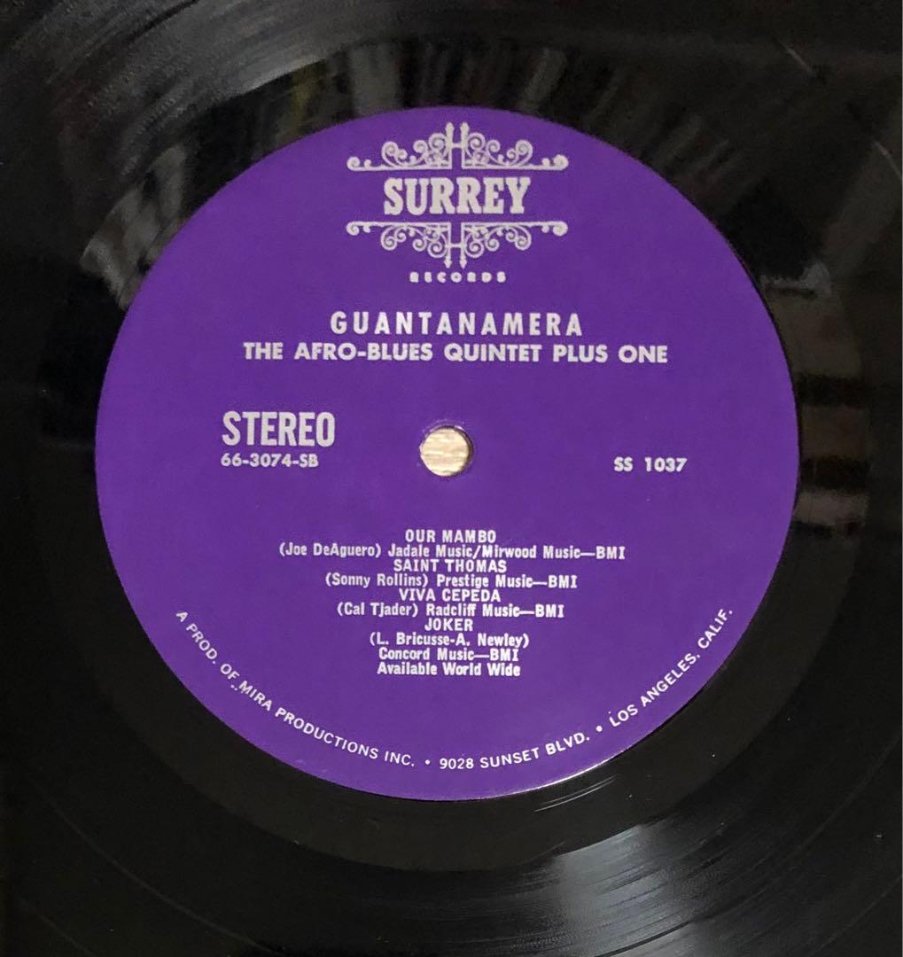 洋楽 Afro Blues Quintet Plus One Guantanamera