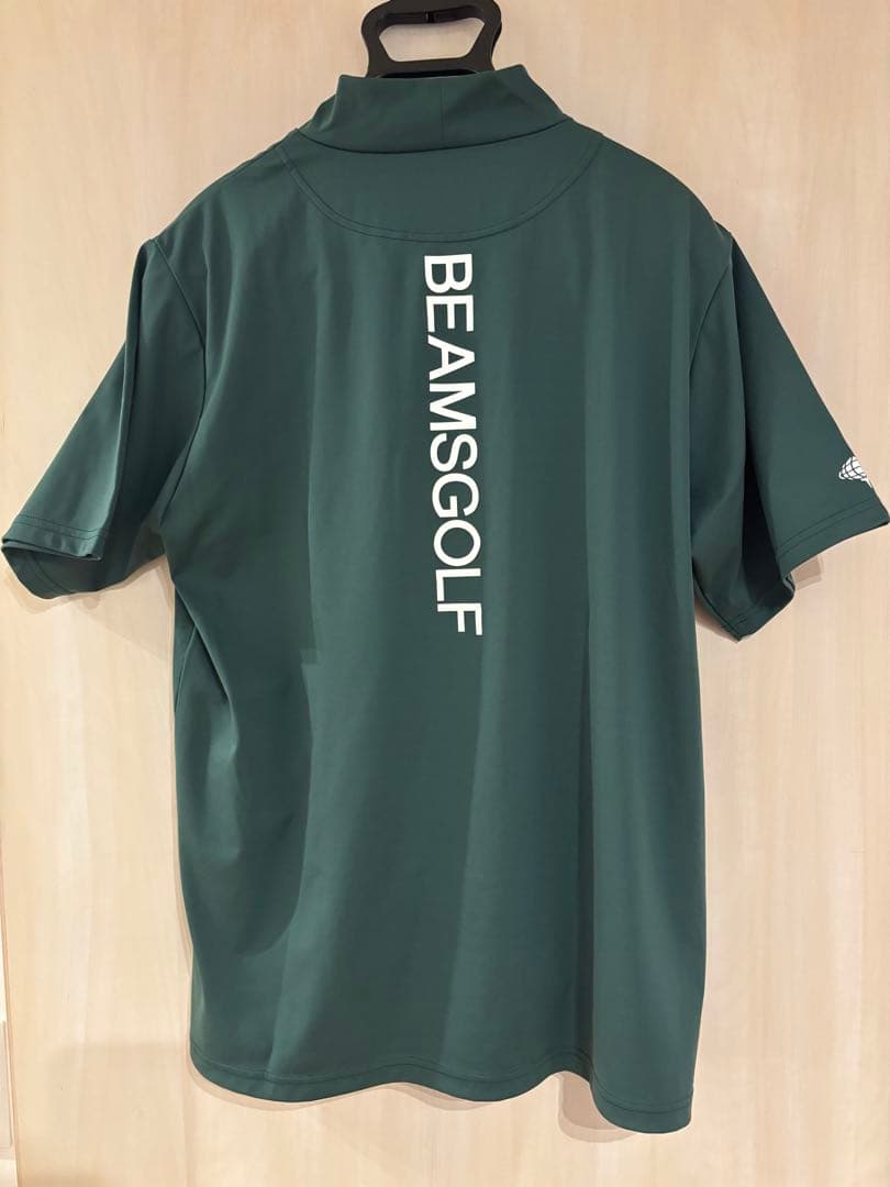 BEAMS GOLF スポーツロゴ　モックネック