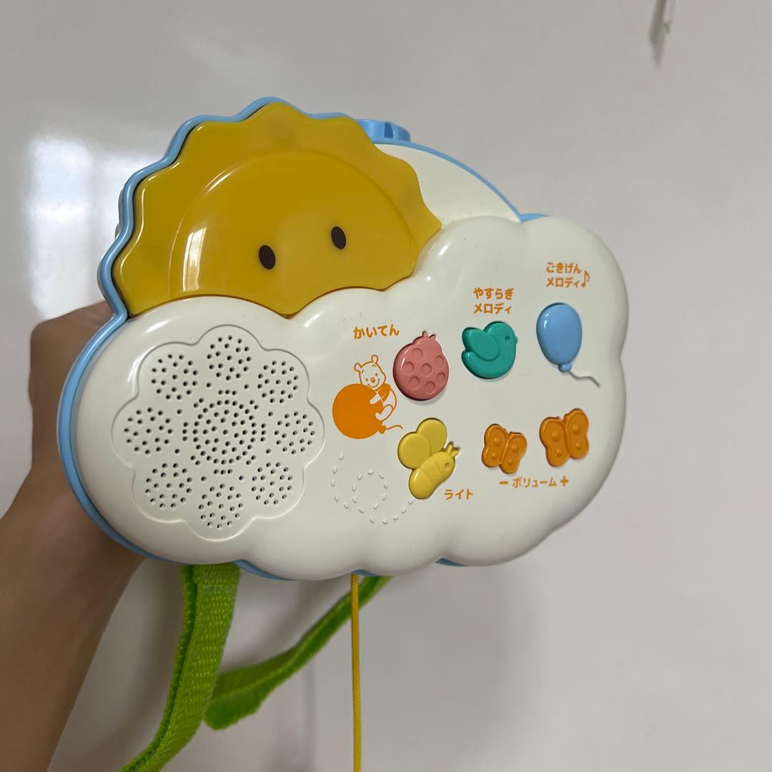 【電池付き】くまのプーさん えらべる回転 6WAYジムにへんしんメリー
