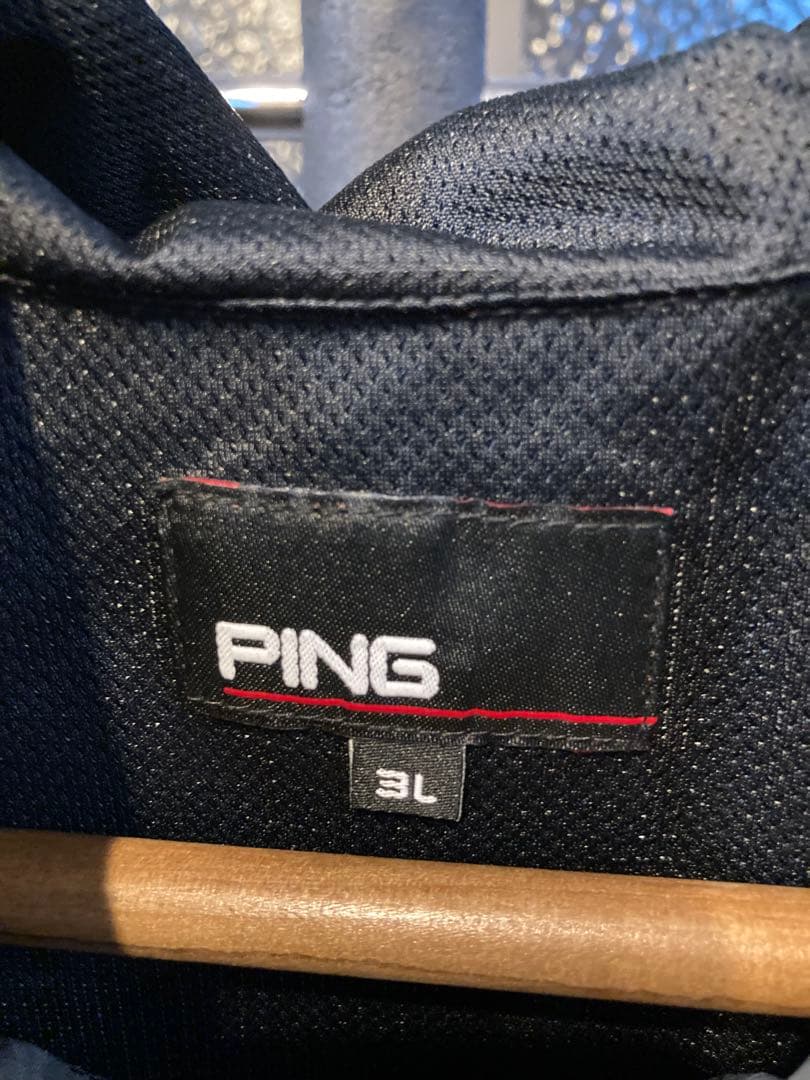 美品！PING ゴルフウェア ジャケット　3Ｌサイズ グレー　定価19800円