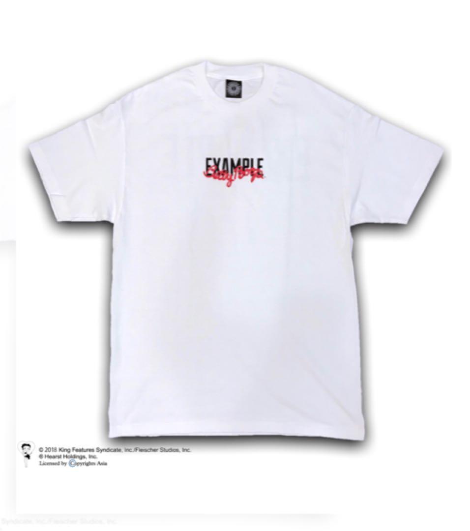 トップス EXAMPLE BETTY BOOP FONT TEE/WHITE M
