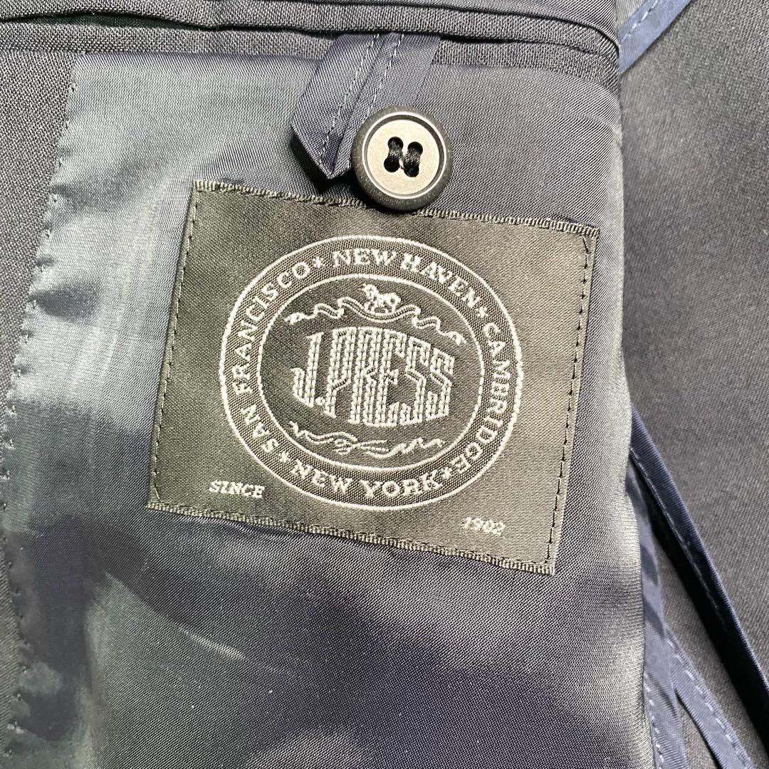 美品✨J.PRESS テーラード 紺ブレ L 銀ボタン 毛 ポリエステル メンズ