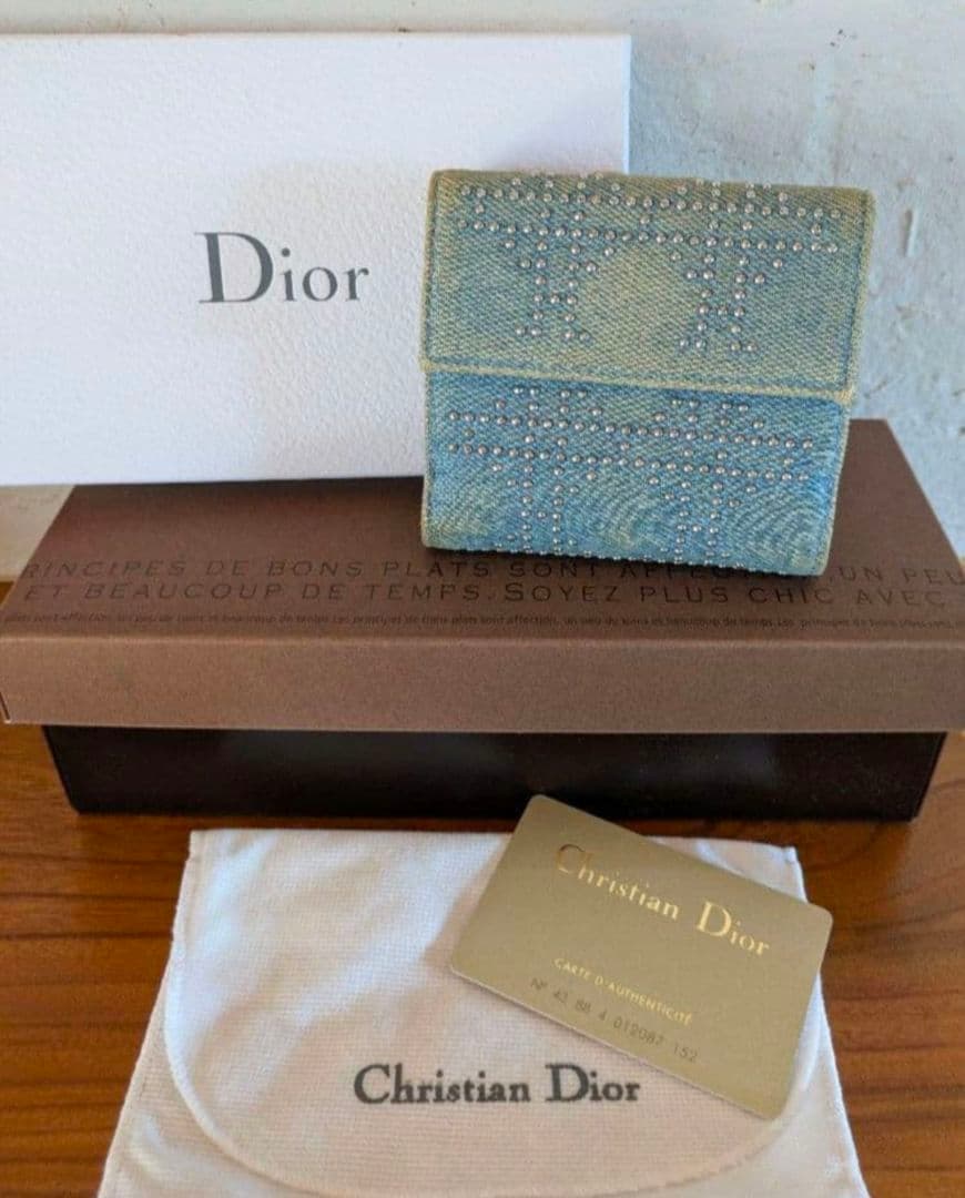 限定値段✨希少、レア✨美品✨Christian Dior デニム 二つ折り財布✨