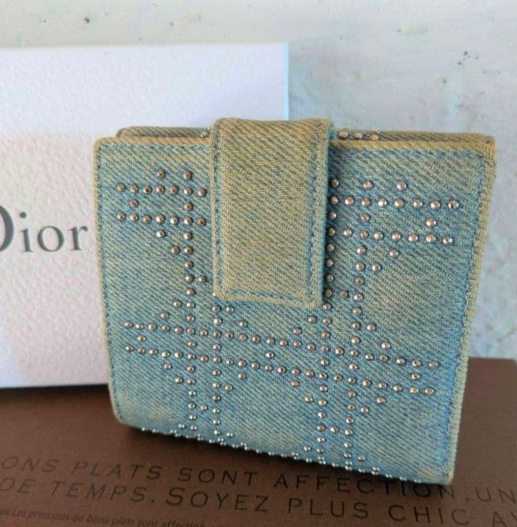 限定値段✨希少、レア✨美品✨Christian Dior デニム 二つ折り財布✨