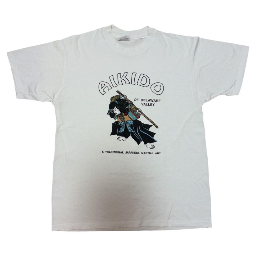 90s Hanes Aikido Tシャツ　USA製　浮世絵　souvenir