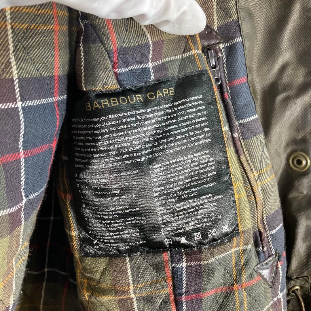 【人気】Barbour バブアー オイルドジャケット　モッズコート　茶ファー