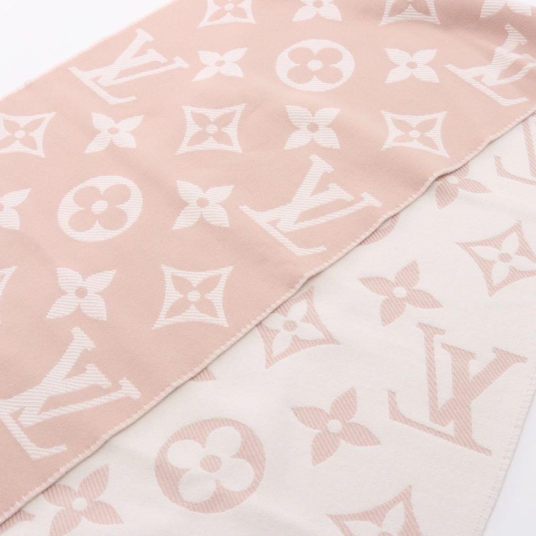 Louis Vuitton モノグラム マフラー ピンク