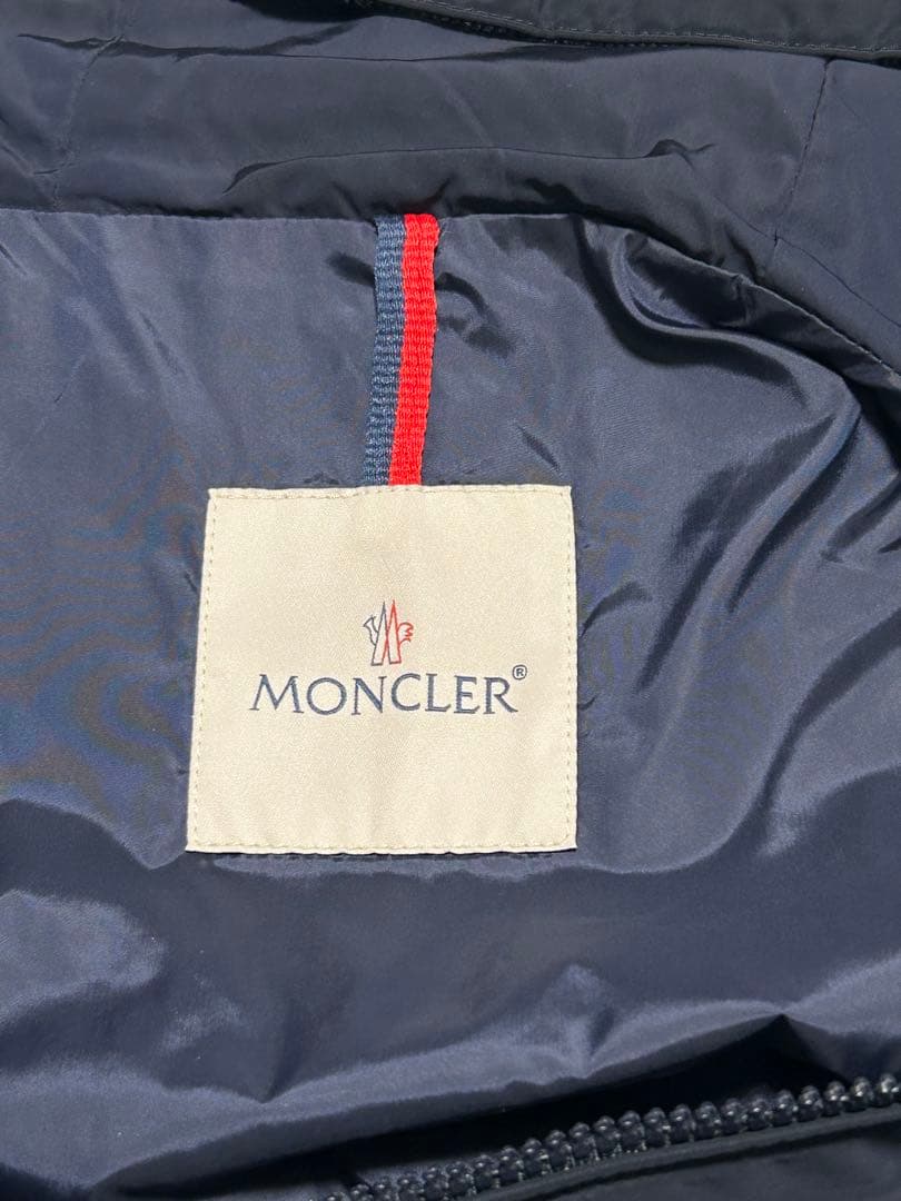 美品　MONCLER TOPAZ ナイロンコートネイビー スプリングコート