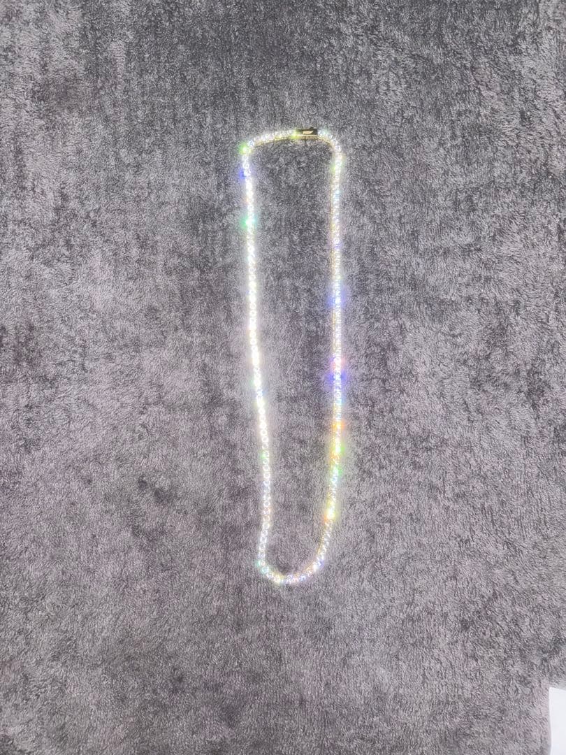 glitterネックレス 3mm ゴールド 長さ46センチ　18inch