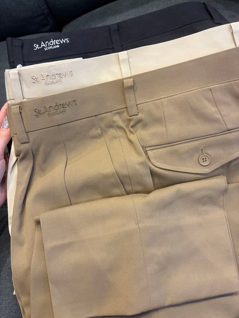 【新品未着用】3枚セット！St.Andrews ゴルフウェア スラックス★