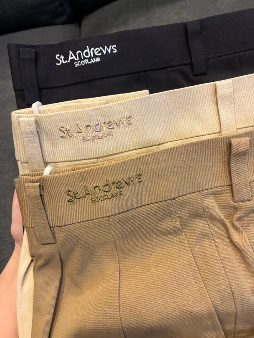 【新品未着用】3枚セット！St.Andrews ゴルフウェア スラックス★