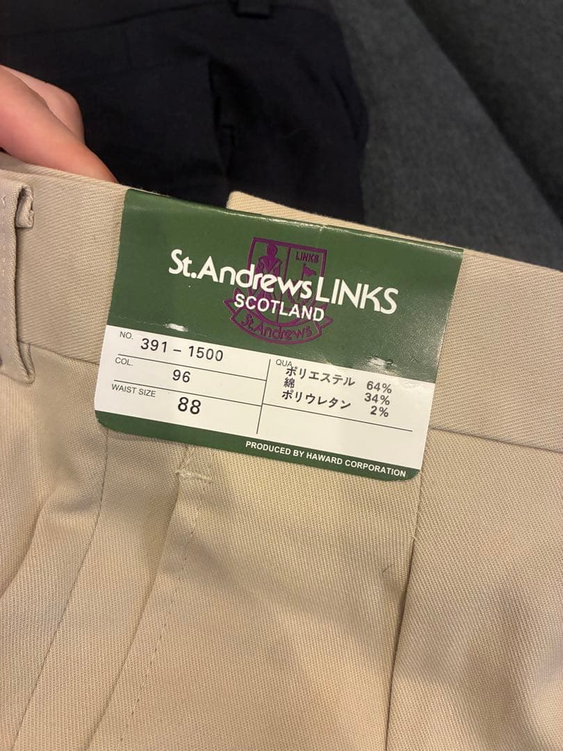 【新品未着用】3枚セット！St.Andrews ゴルフウェア スラックス★