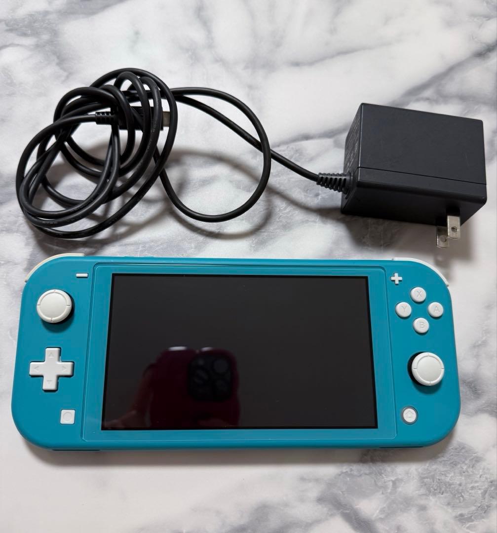 Switchライト ターコイズブルー 動作確認済み 本体 充電器セット