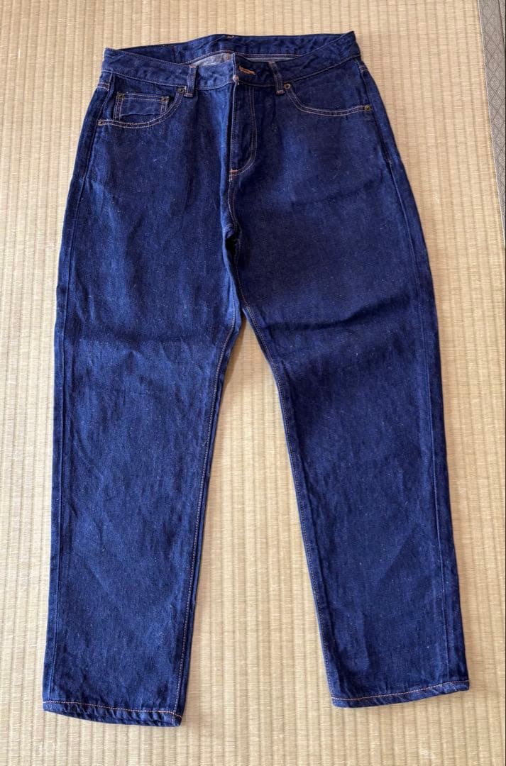 【今期品】中川政七商店　麻のデニムパンツ　　M インディゴ