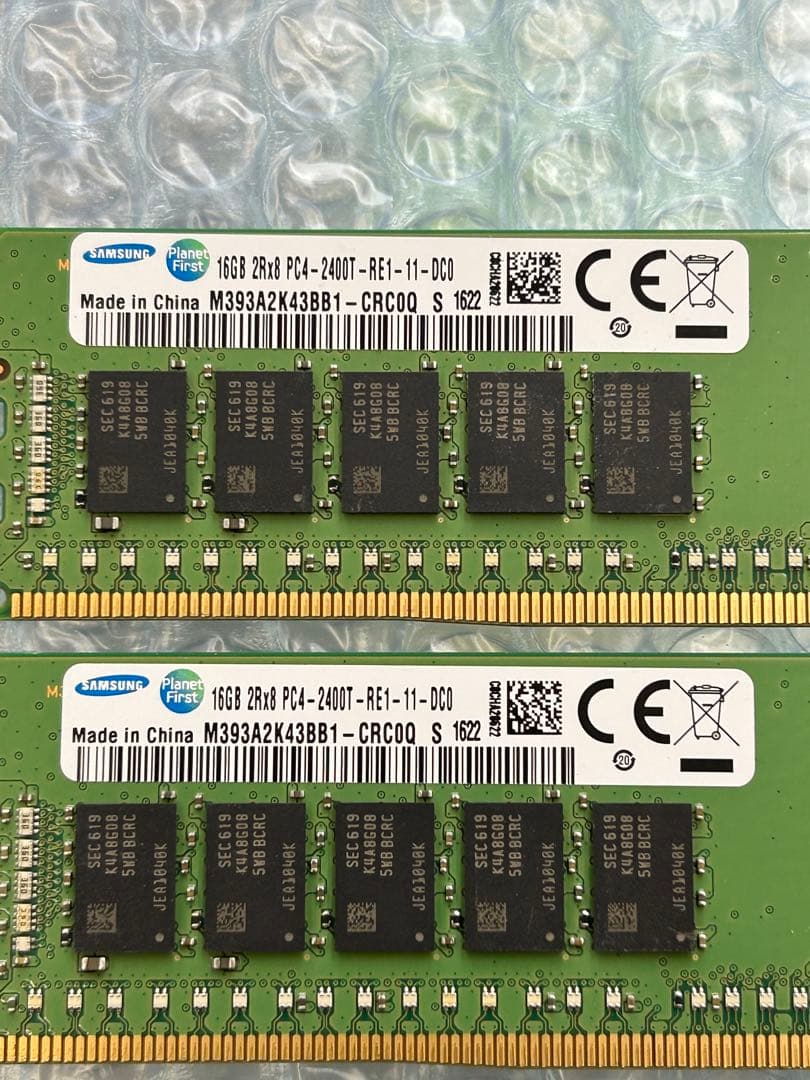Samsung 16GB×4枚 DDR4-2400 ECC Registered