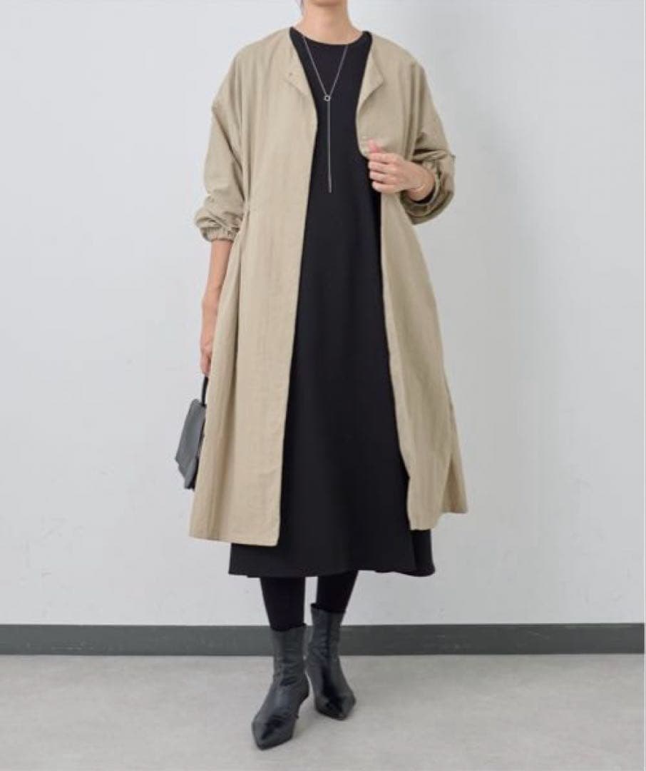 【新品未使用品　ビアズリー beardsley バルーン袖フレアーコート】