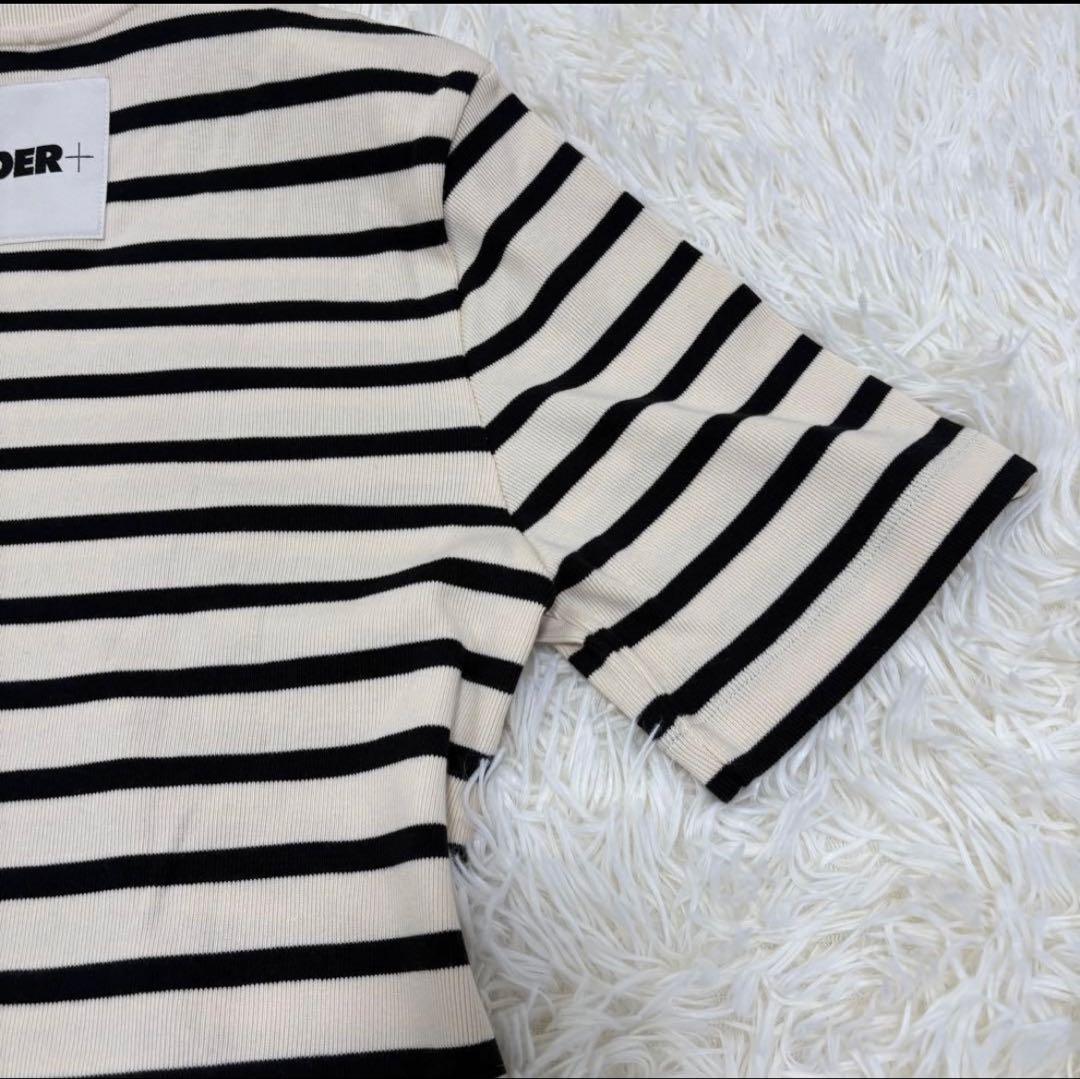 極美品 JIL SANDER+ ボーダー Tシャツ 半袖　トップス　ジルサンダー