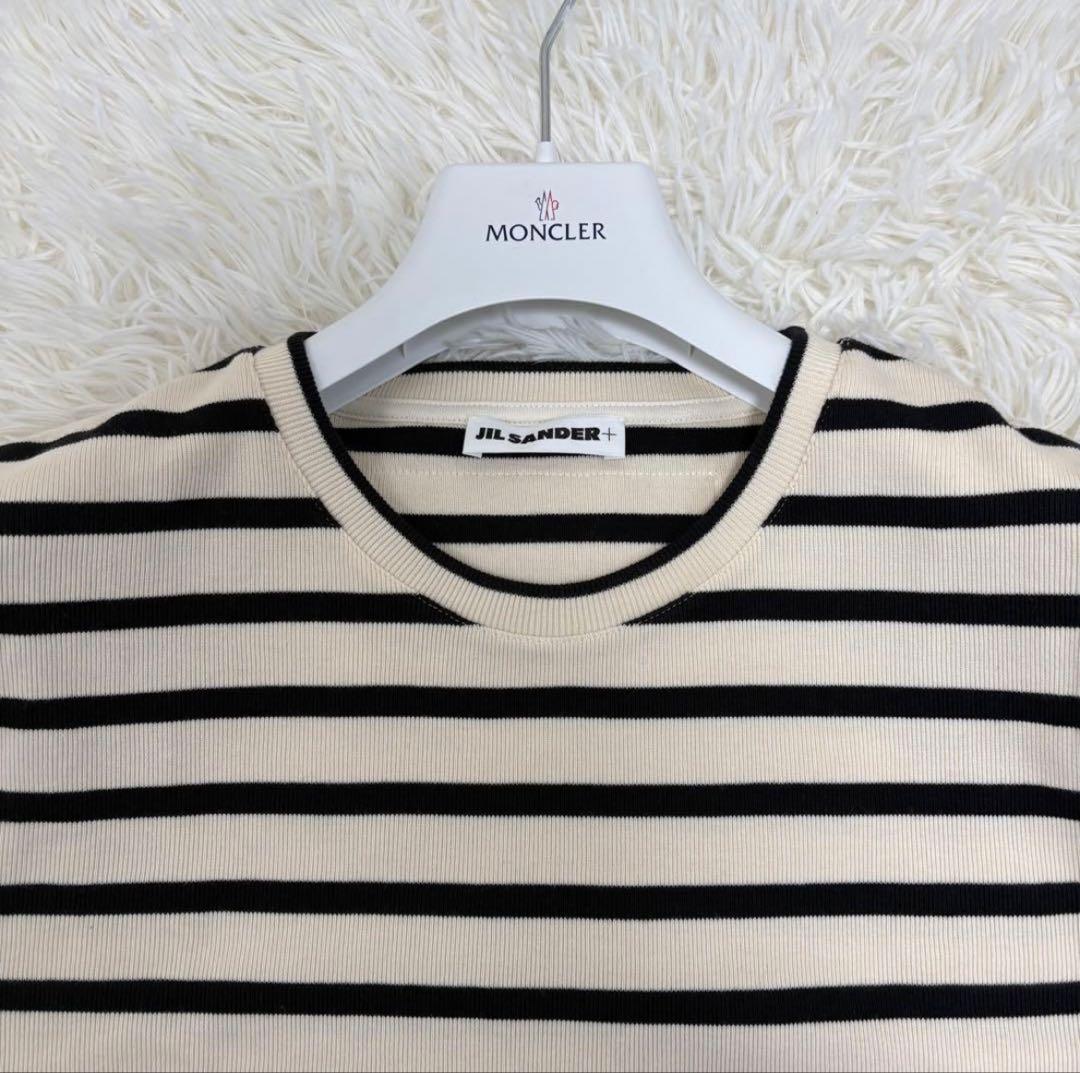 極美品 JIL SANDER+ ボーダー Tシャツ 半袖　トップス　ジルサンダー