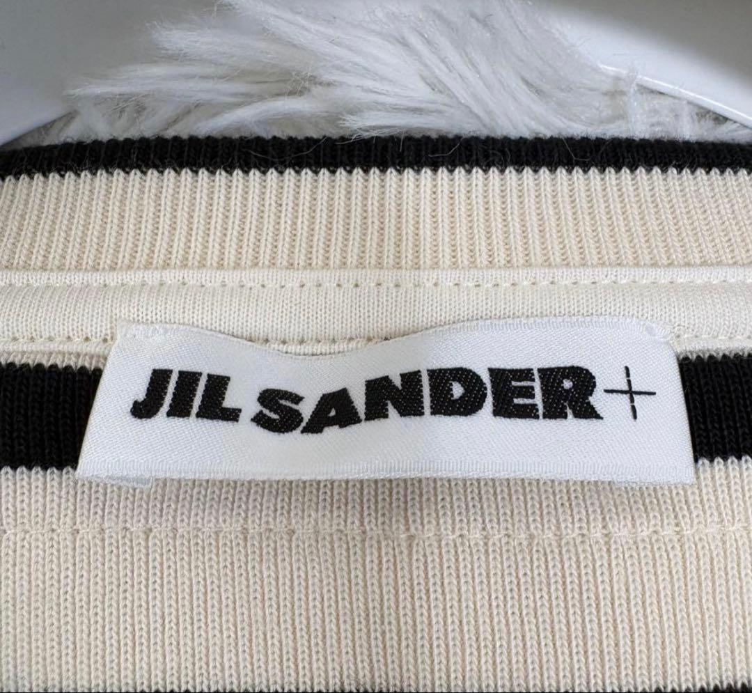 極美品 JIL SANDER+ ボーダー Tシャツ 半袖　トップス　ジルサンダー