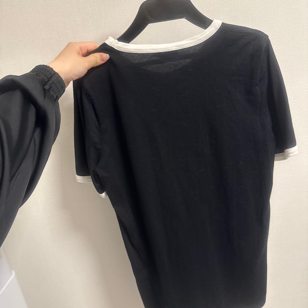 CELINE ロゴ 半袖Tシャツ ブラック