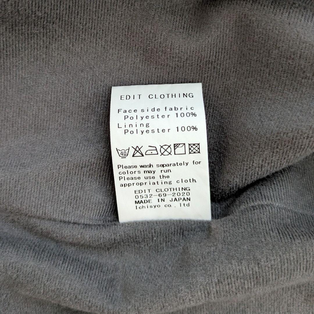EDITCLOTHING スタンドカラー 2way ポケットブルゾン グレー　2