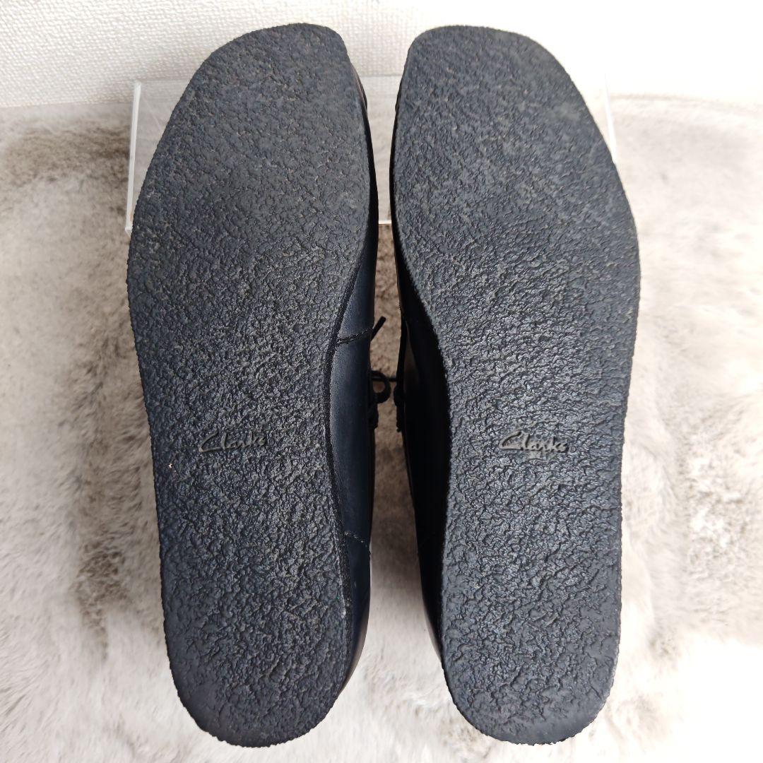 美品✨ クラークス 26.5 ワラビー 15522 レザー ブラック ブーツ