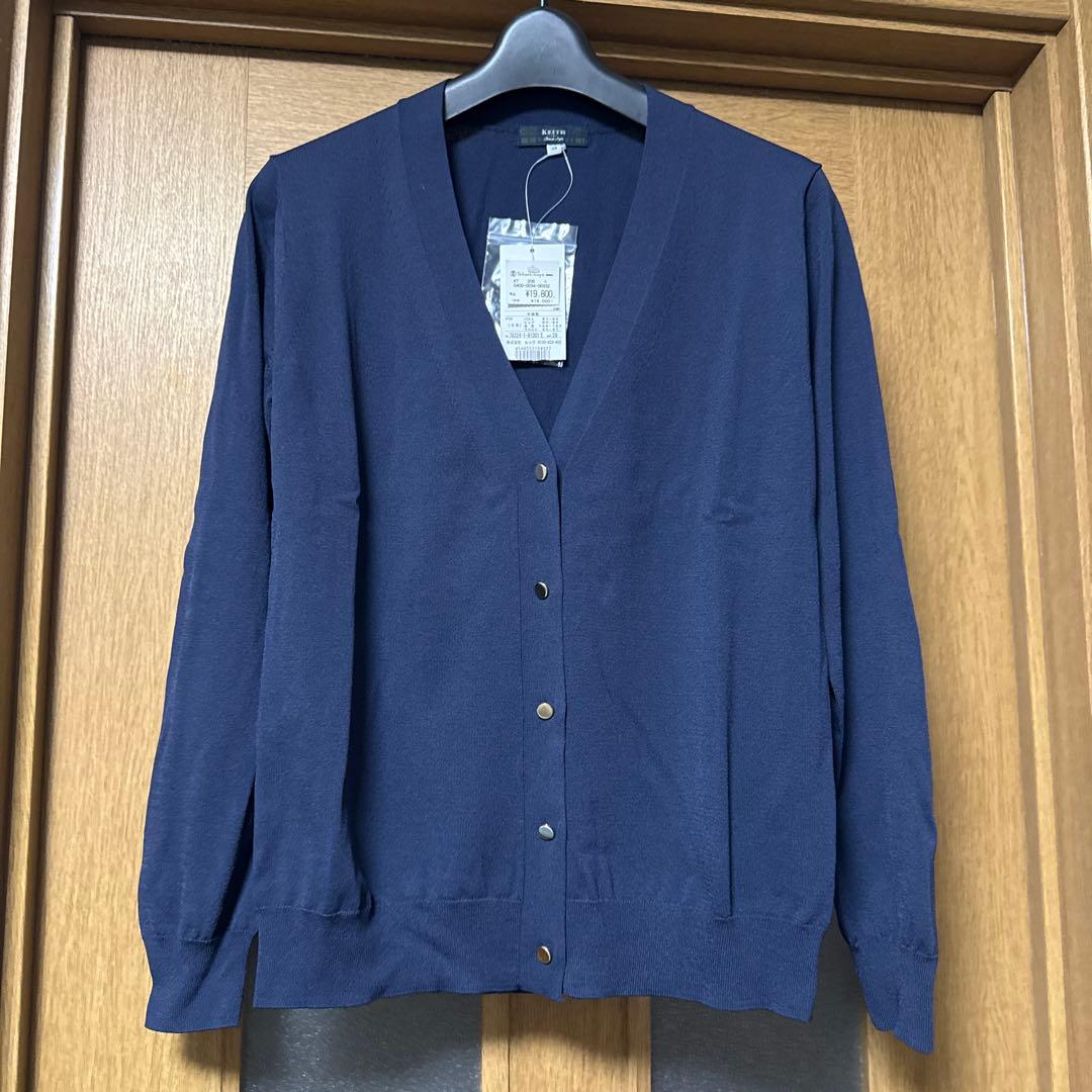 【タグ付き新品】キース　接触冷感アンサンブル　ネイビー