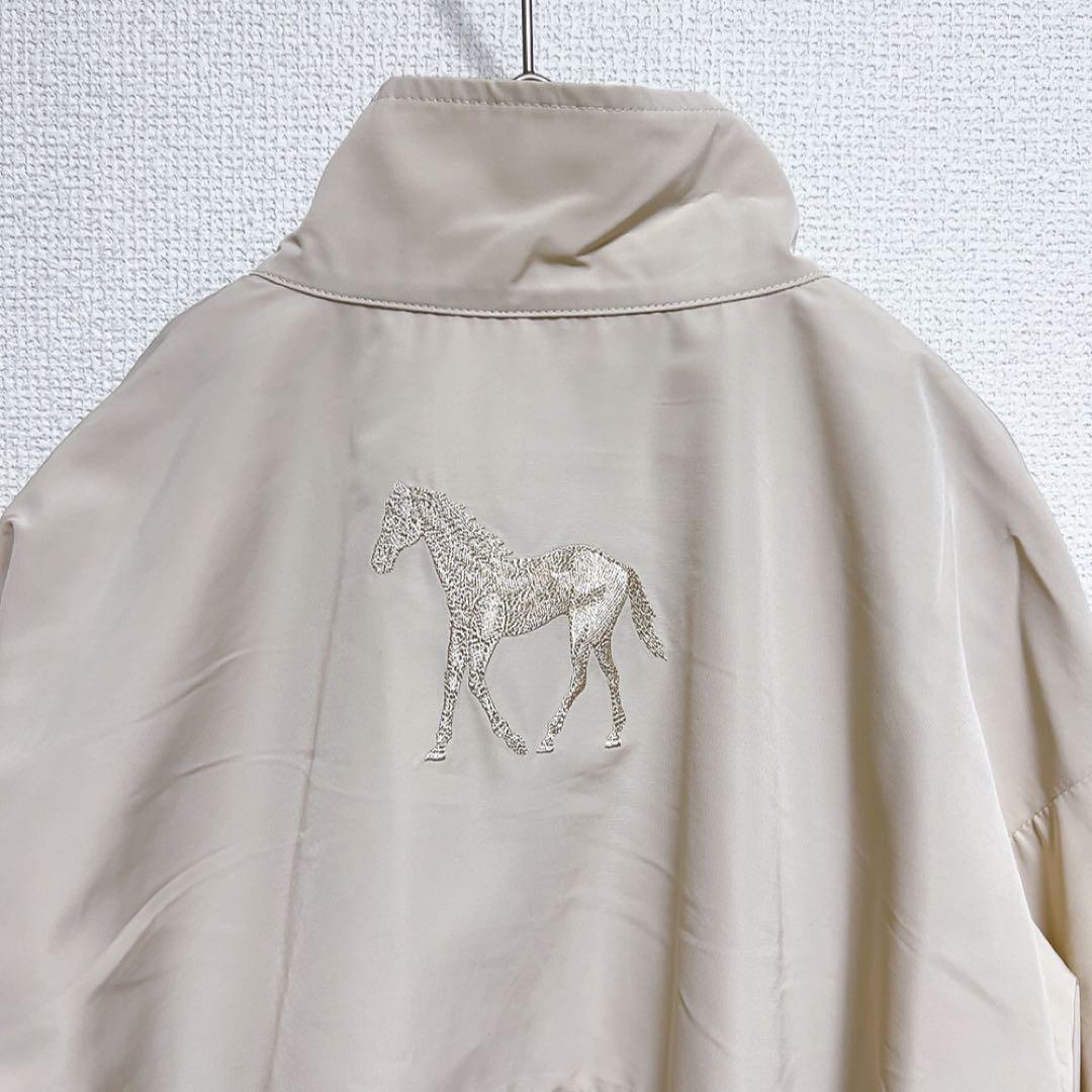 新品タグ付き　スミスタイル　馬刺繍入りレイヤード風コート　イアパピヨネ