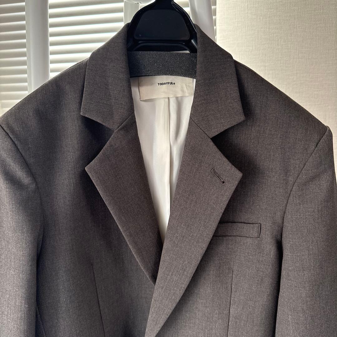 TODAYFUL Over Shoulder Jacket チャコールグレー36