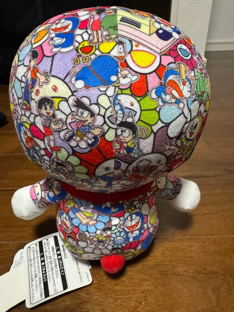 新品⭐️UNIQLOドラえもん×村上隆 コラボぬいぐるみ 花柄 ⭐️体高22cm
