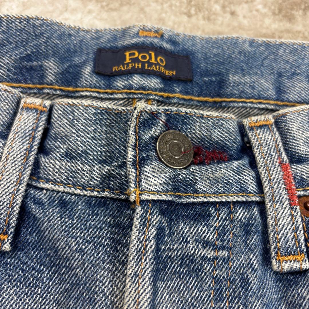 新品✨Polo RalphLauren デニム ダメージジーンズ 刺繍 ラルフ